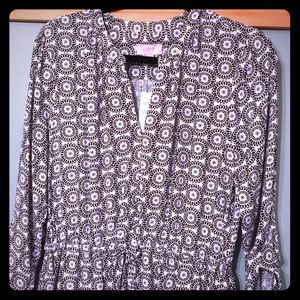 NWT LOFT Outlet Black & White Dress with Pockets!